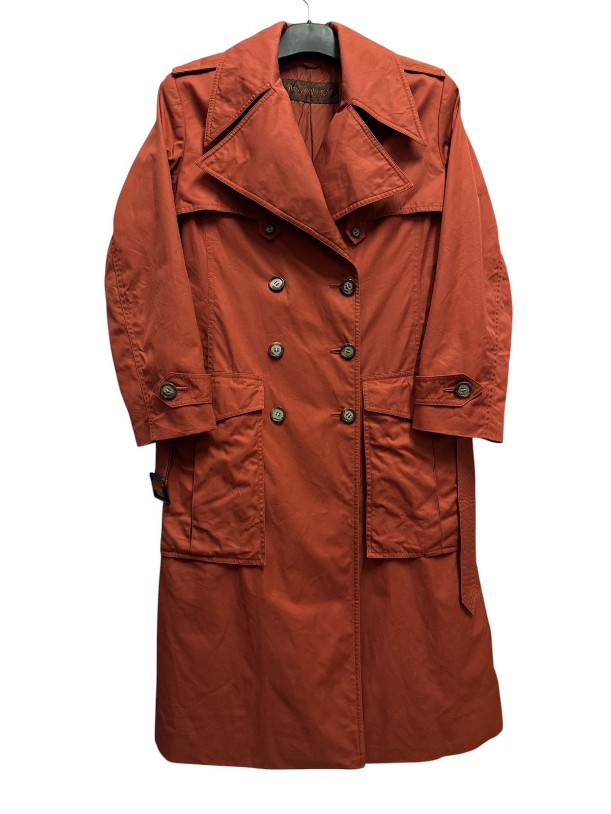 Yves Saint Laurent Yves Saint Laurent Double Breast Trench Coat Size S / US 4 / IT 40 - 1 Thumbnail
