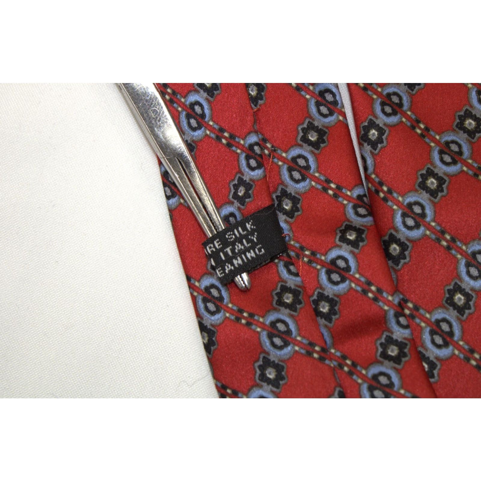 Stefano Ricci Stefano Ricci Necktie Silk Red X-Long Men's Geometric Italy Designer Stylish Size ONE SIZE - 5 Thumbnail