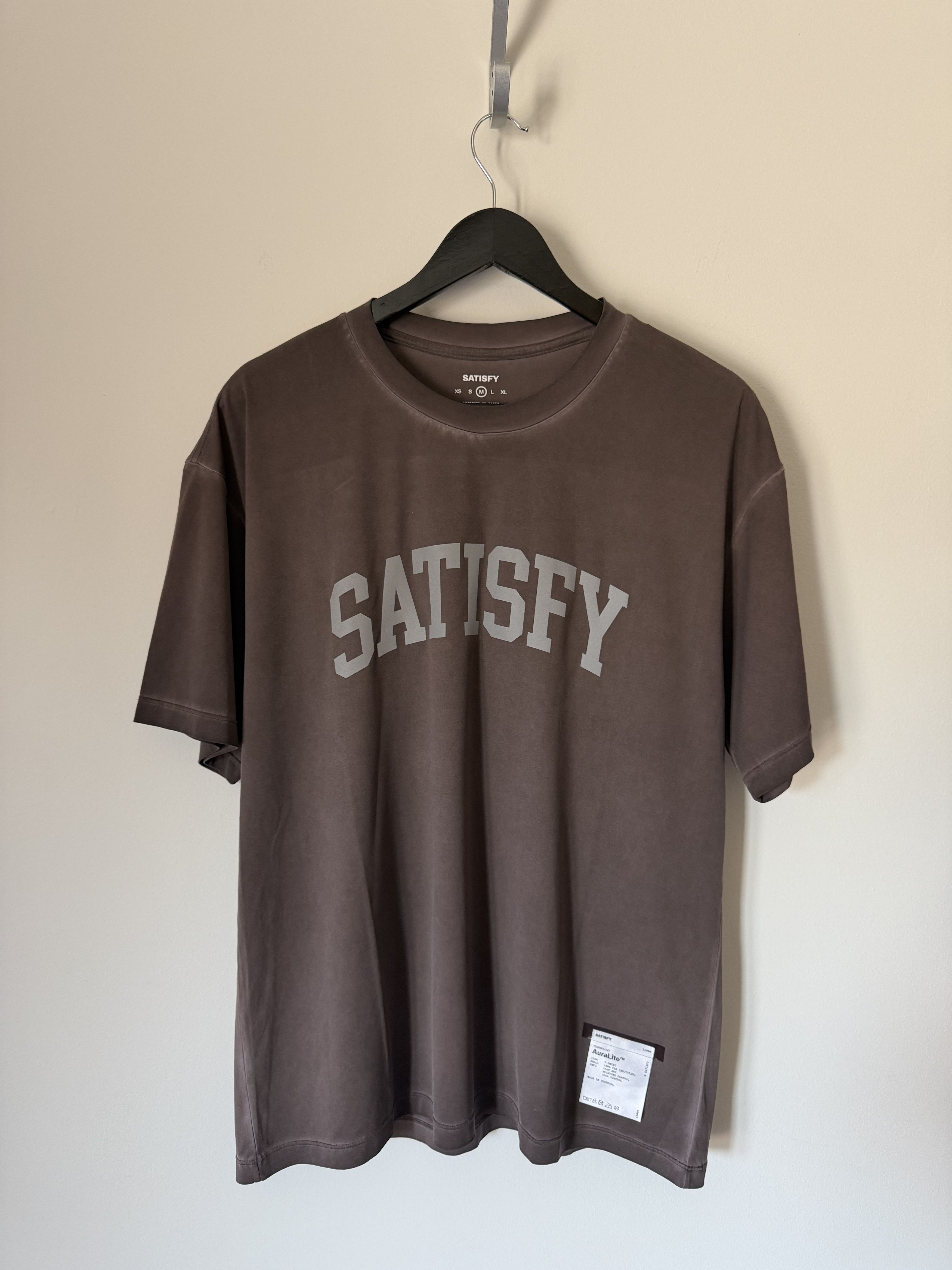 Satisfy Running Auralite T-Shirt in Pigment Brown