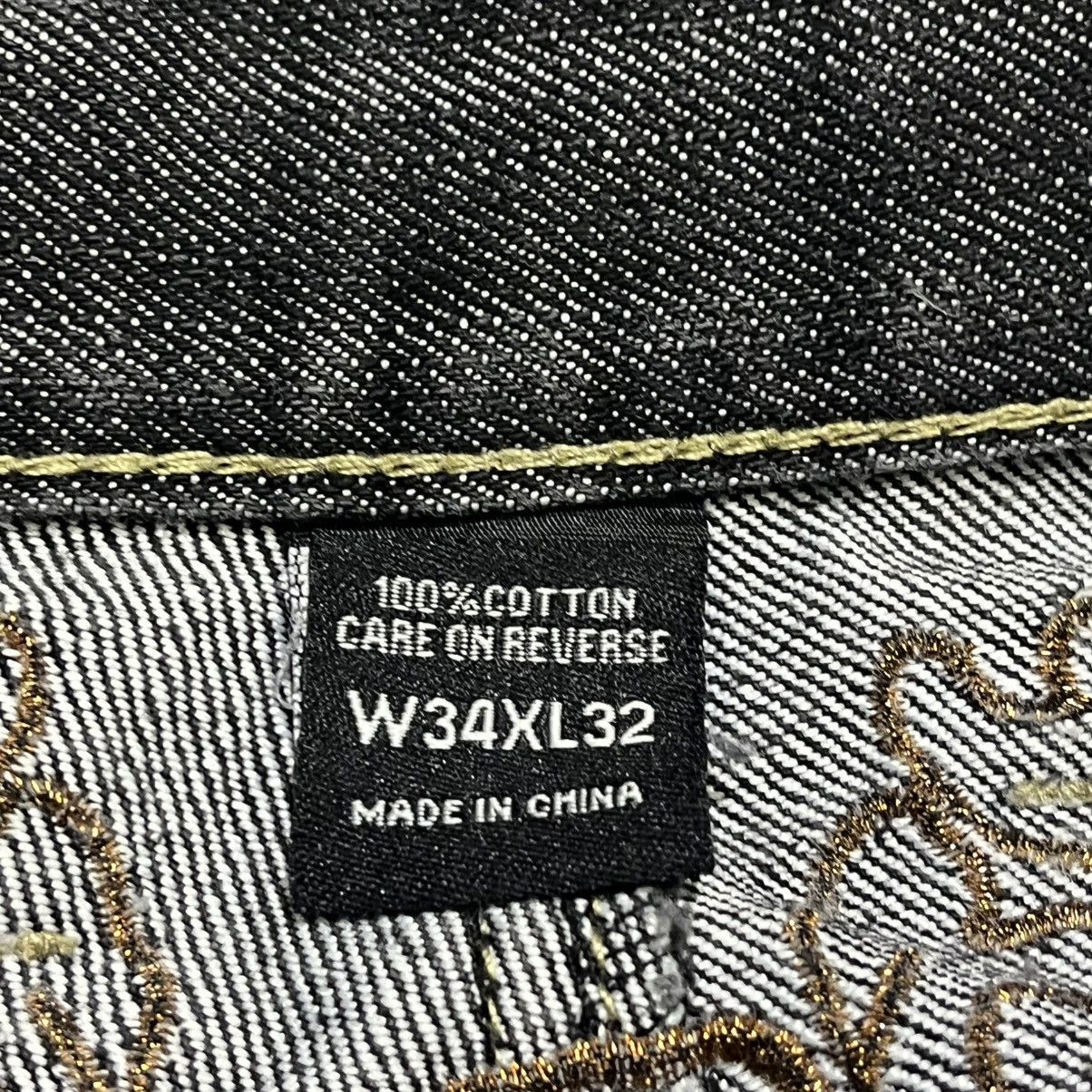 Imperious VINTAGE Y2K IMPEROUS EMBROIDERED CROSS GRUNGE BAGGY JEANS Size US 34 / EU 50 - 9 Thumbnail