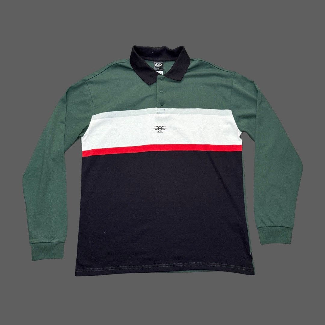 Quiksilver Quiksilver Men’s Mercury Rugby Polo Forest Large Surf Skate Size US L / EU 52-54 / 3 - 2 Thumbnail