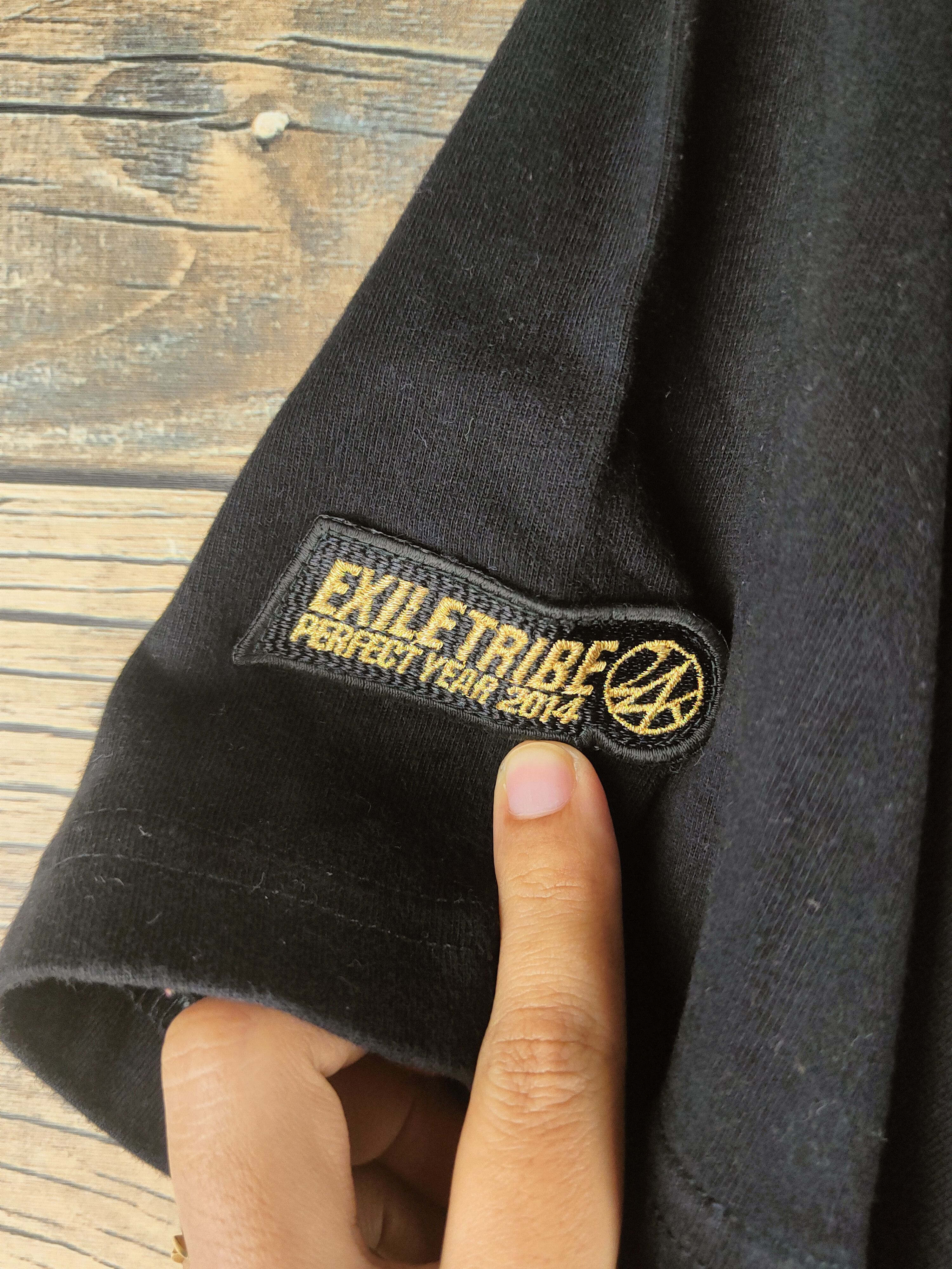 Japanese Brand DL Exile Tribe Black 24K Short Sleeve T-shirts #46-636 Size US XL / EU 56 / 4 - 9 Thumbnail