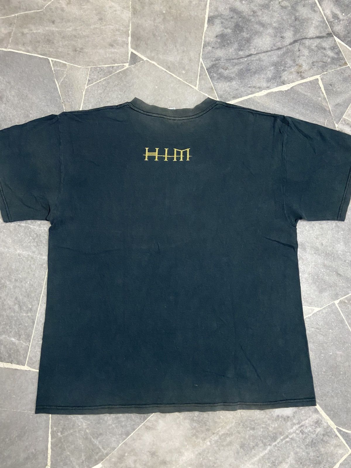 Band Tees × Vintage Vintage 90s HIM Glam Rock Band Tee Size US L / EU 52-54 / 3 - 2 Thumbnail