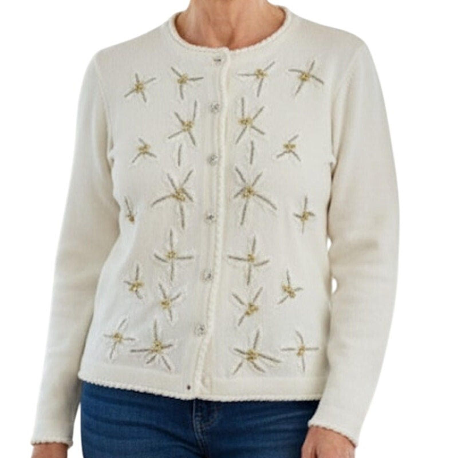 Other BP Design Vintage Ramie Knit White Sweater Womens XLarge Size XL / US 12-14 / IT 48-50 - 2 Thumbnail