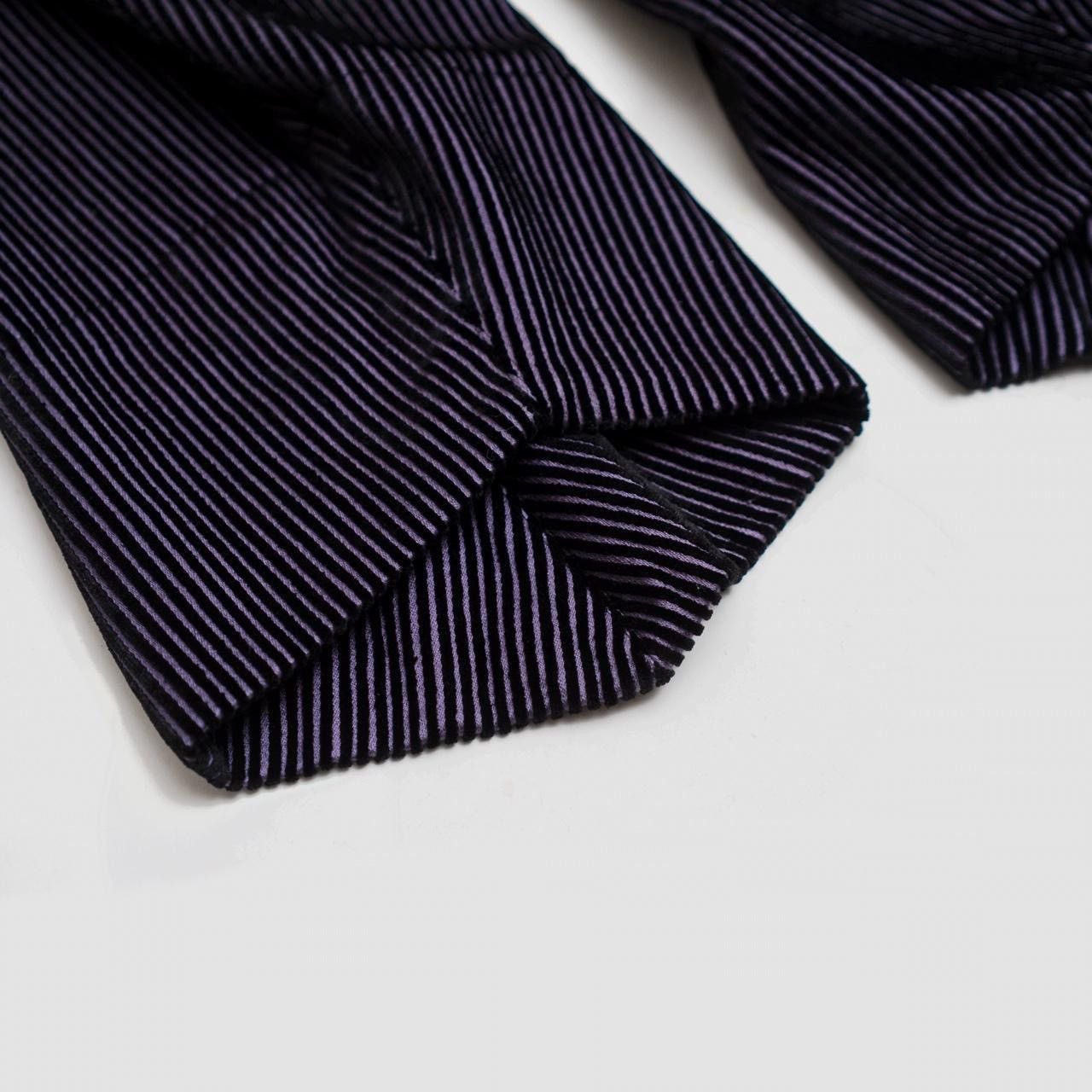 Number (N)ine spring summer 2009 Midnight Blue Corduroy Cropped Pants Size US 32 / EU 48 - 3 Thumbnail