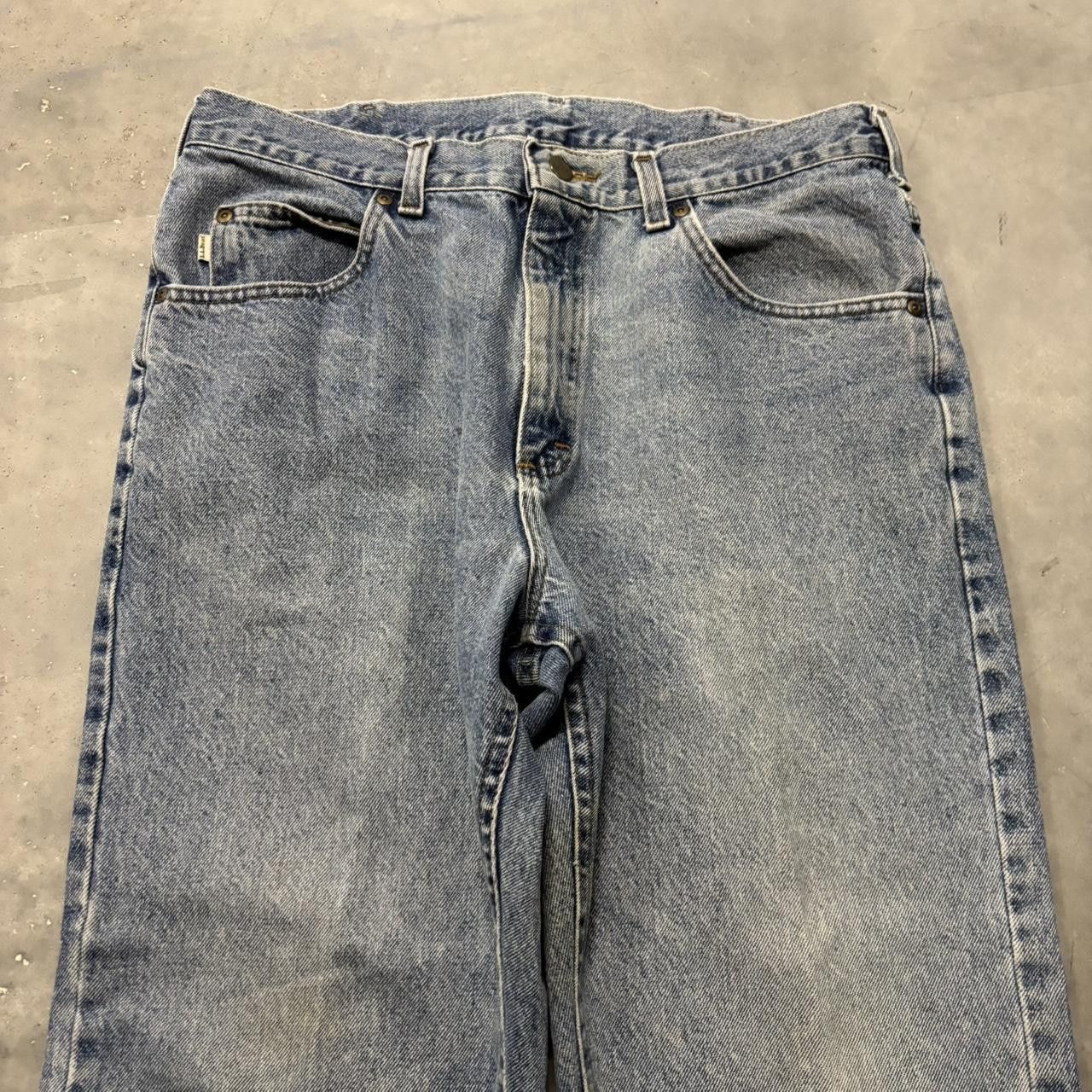 Japanese Brand × Vintage Crazy Vintage Y2K/2000s Light Wash Essential Denim Jeans! Size US 33 - 5 Thumbnail