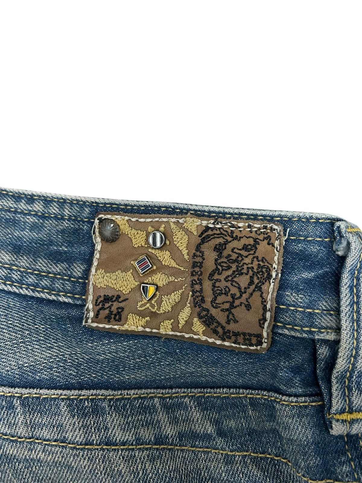 Diesel Diesel Trojan Jean Mud Washed Distressed Straight Cut Size US 30 / EU 46 - 17 Thumbnail