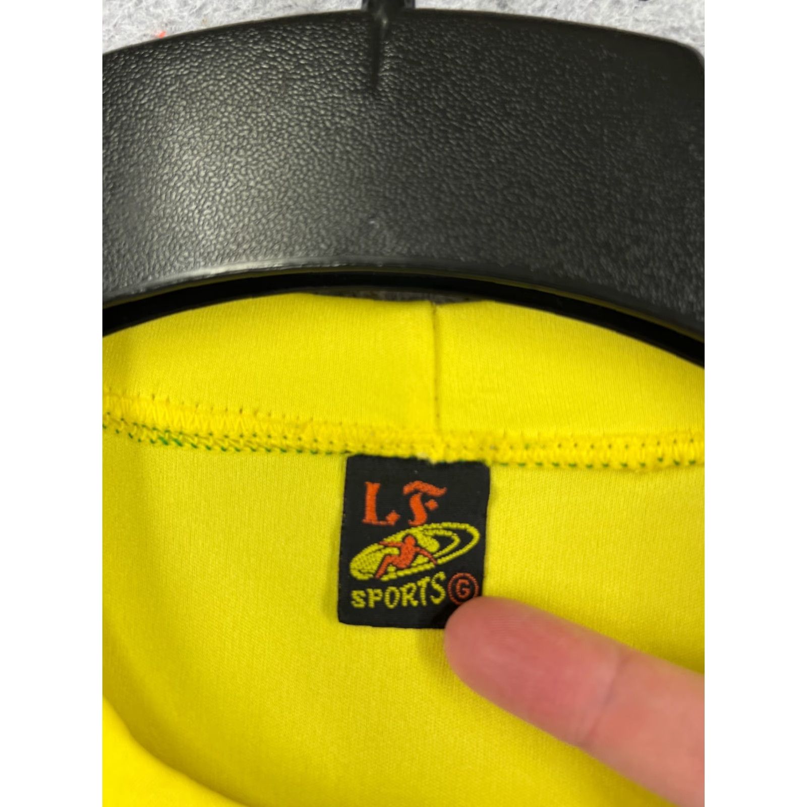Vintage VINTAGE LF Sports Shirt Adult Medium Yellow Green Brazil Soccer Polyester READ Size US M / EU 48-50 / 2 - 3 Thumbnail