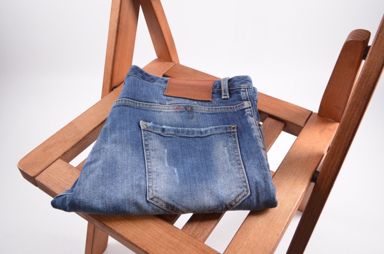 Dsquared2 Dsquared2 Skinny Blue Denim Pants Distressed Jeans sz50 Size US 34 / EU 50 - 1 Thumbnail