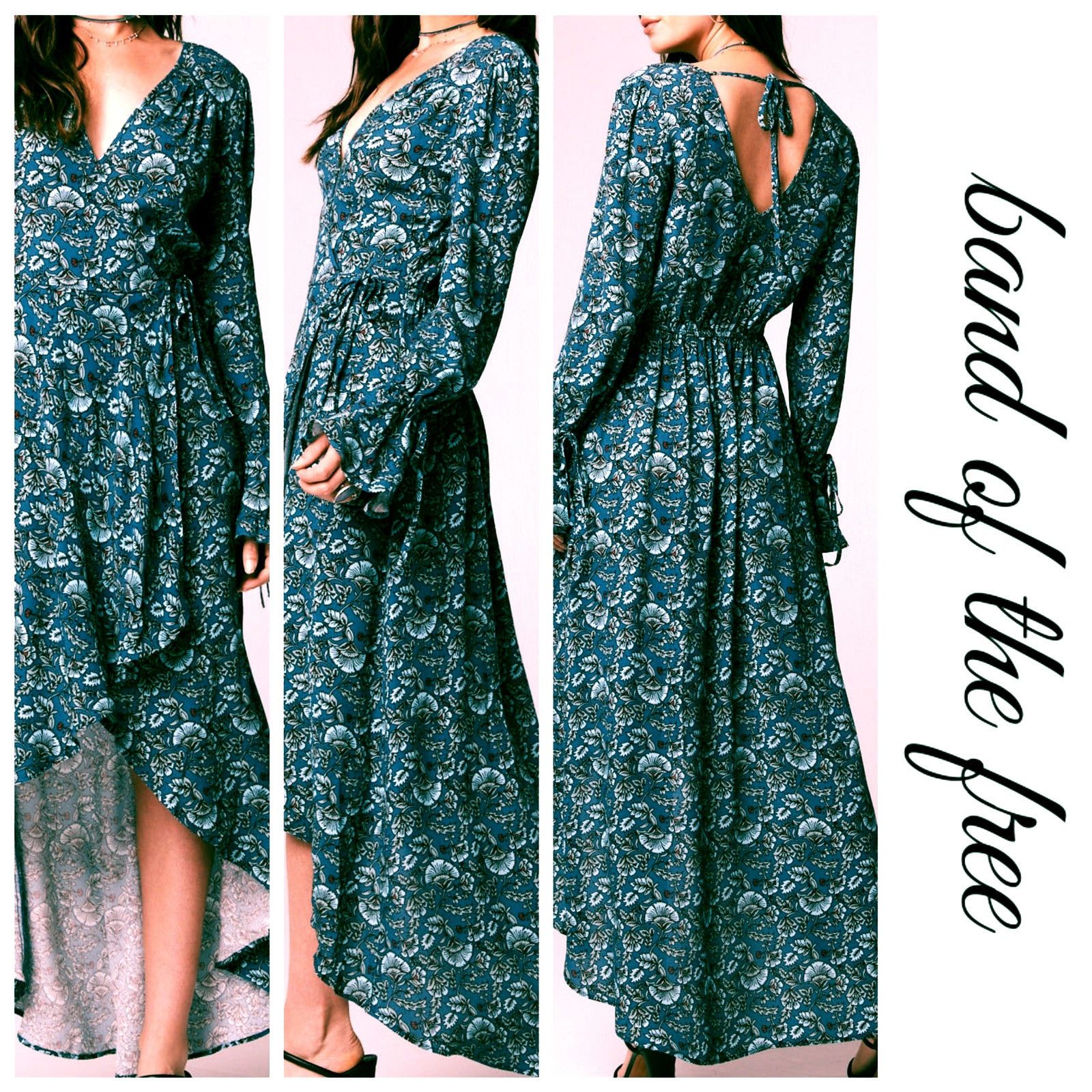 Other NWT Band of the Free Floral Wrap Maxi Dress Sz. S [4-6] Size S / US 4 / IT 40 - 1 Thumbnail