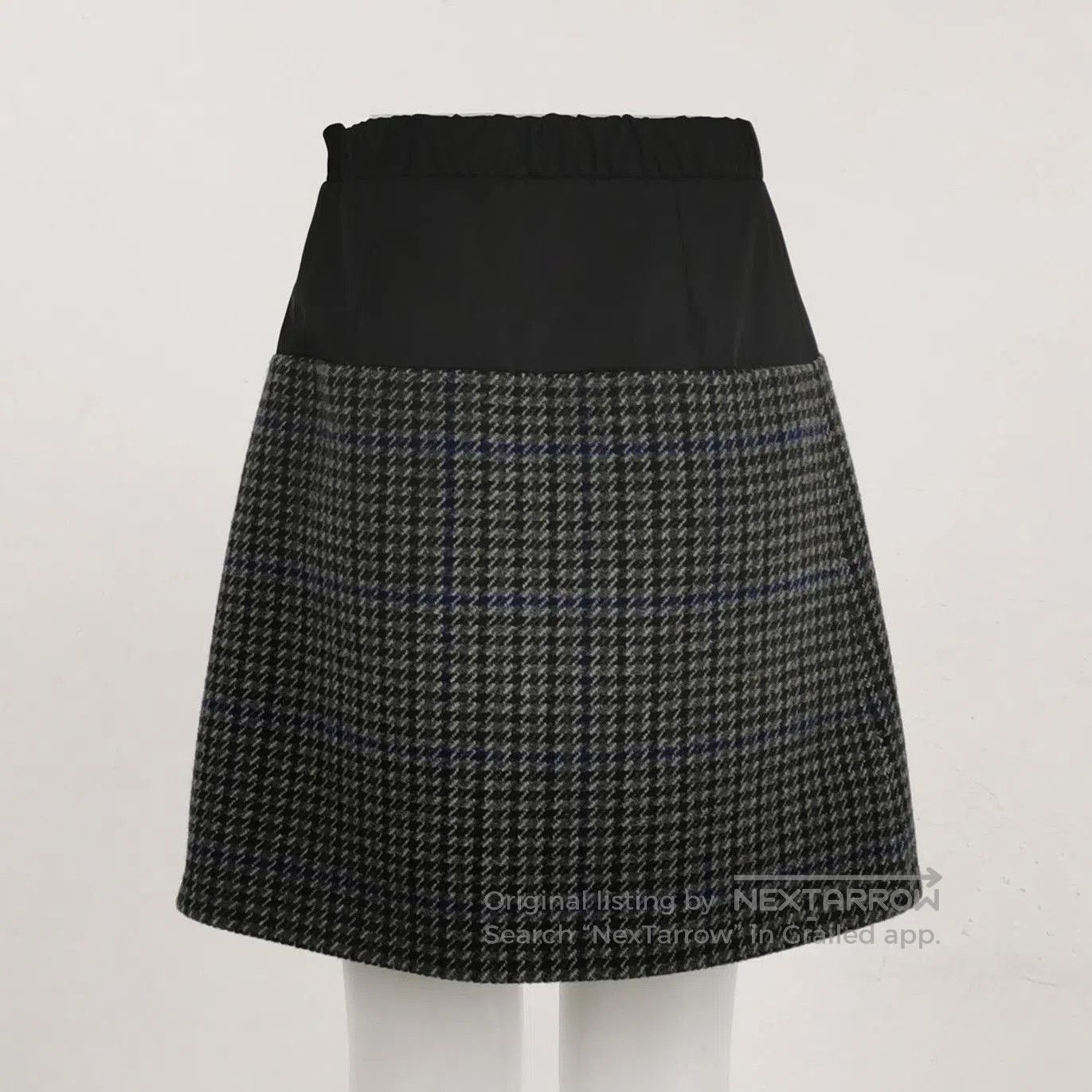 Prada Prada Colorblock Wool Blend Check Skirt . Size 37" - 2 Thumbnail
