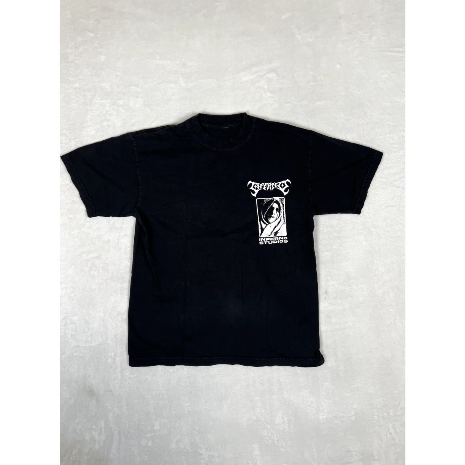 Vintage Inferno Studios T-Shirt Size S Grunge Hip Hop Graphic Tee Black Size US S / EU 44-46 / 1 - 2 Thumbnail