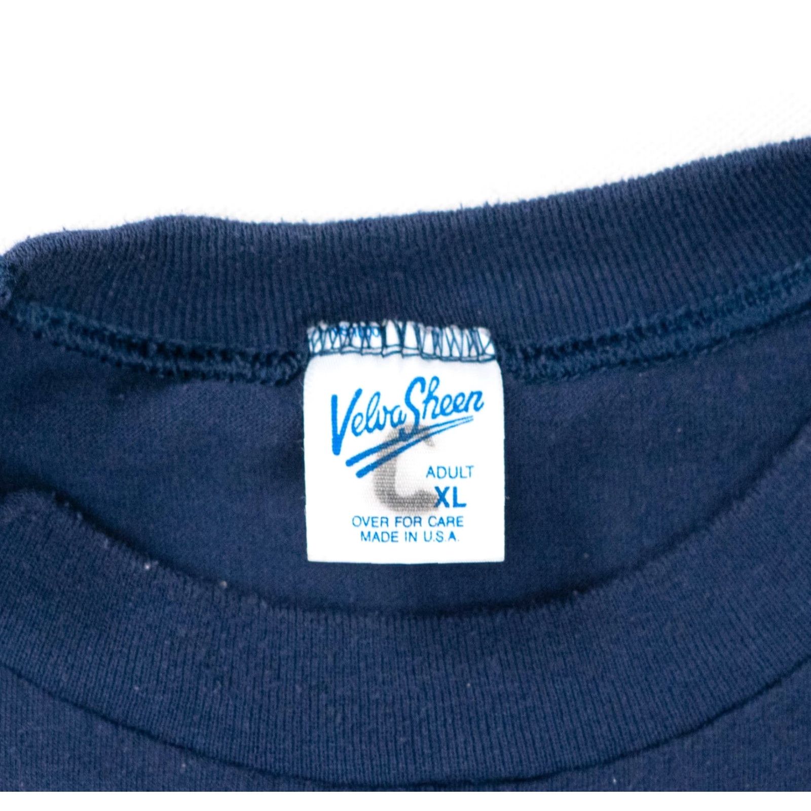 Velva Sheen VINTAGE Velva Sheen T-Shirt Men XL Blue 90s USA Military NCO Fort Monmouth 1980s Single Stitch Shirt Size US XL / EU 56 / 4 - 4 Thumbnail