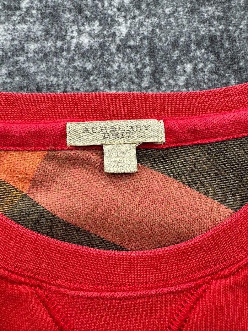 Burberry Burberry Burberry Red Sweatshirt with Horse Logo-2507 Size L / US 10 / IT 46 - 3 Thumbnail