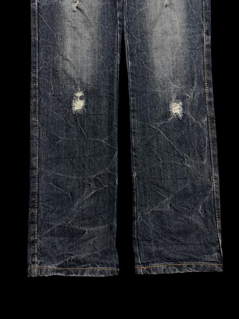 Seditionaries Insane Close Up 🇯🇵 Double Waist Distressed Mudwash Dark Jeans Size US 30 / EU 46 - 10 Thumbnail