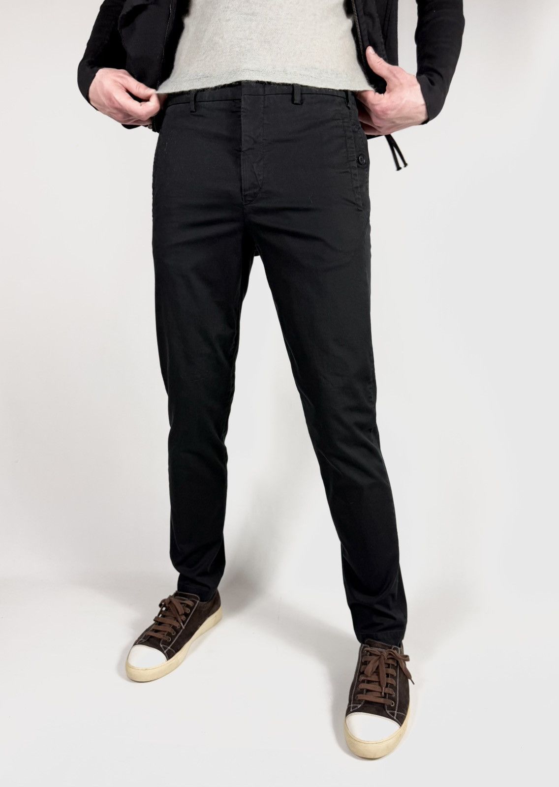 Marithe + Francois Girbaud Marithe Francois Girbaud Slim Fit Cotton Trousers Pants Size US 31 - 6 Thumbnail