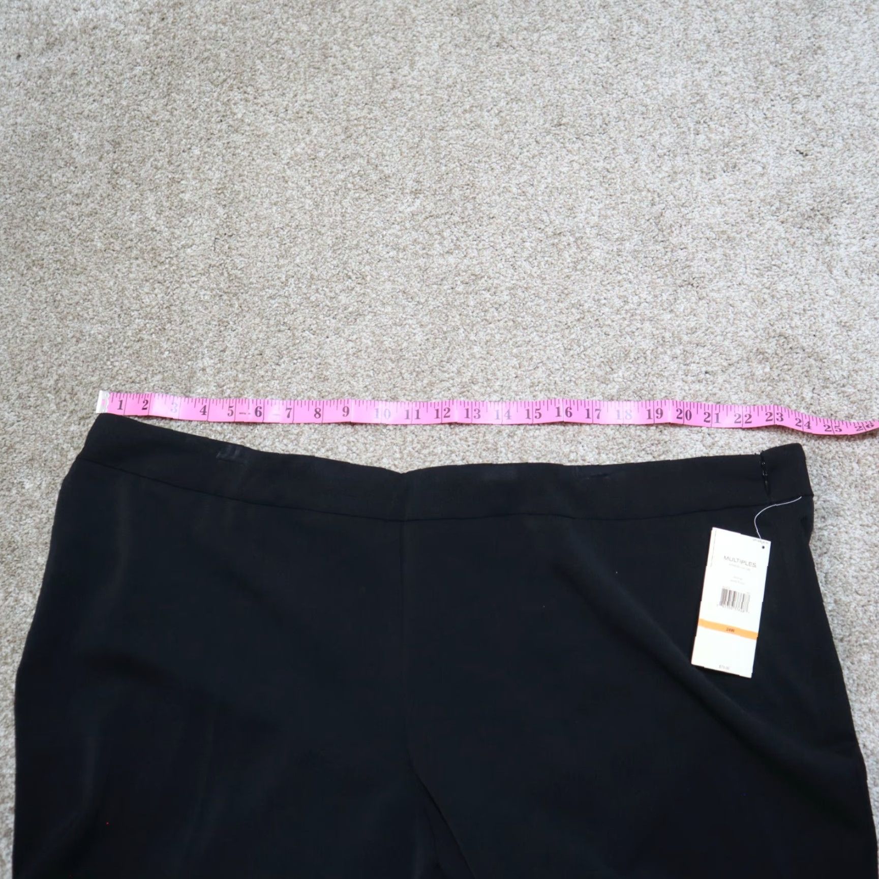 Vintage MULTIPLES Black Slim Slimming Pants Women's Size 24 Activewear Size 42" / US 20 - 6 Thumbnail