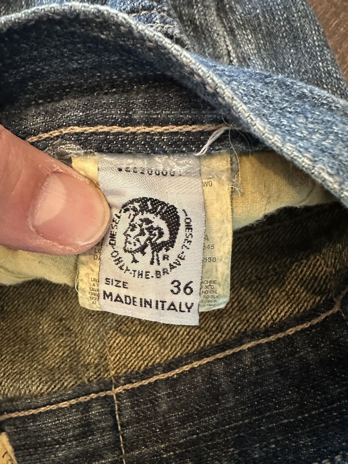 Diesel Diesel Men’s Jeans-Button Fly-Made in Italy-35x30.5-Hemmed Size US 35 - 4 Thumbnail