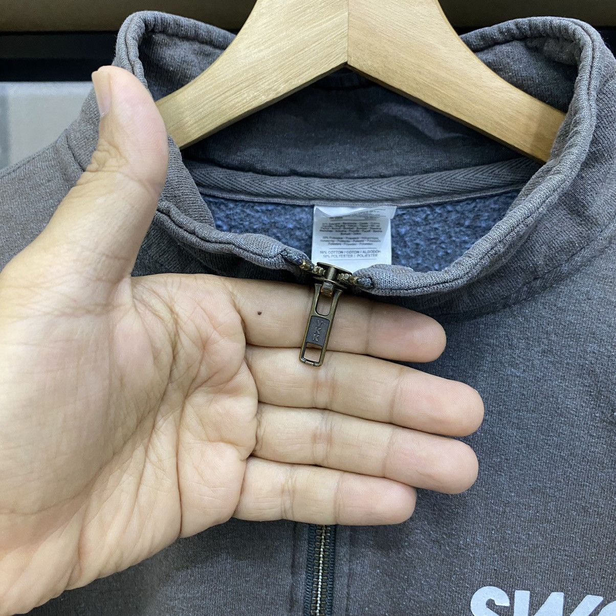 Vintage Vintage Swolen Racing Half Zipper Sweatshirt❗️ Size US XL / EU 56 / 4 - 5 Thumbnail