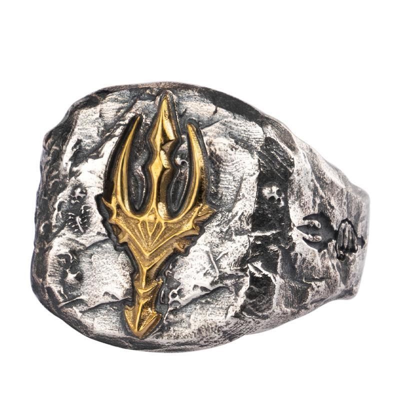 Jewelry Retro Jewelry Rings Open Size Chrome Ring (Size 7-13) Size ONE SIZE - 3 Thumbnail