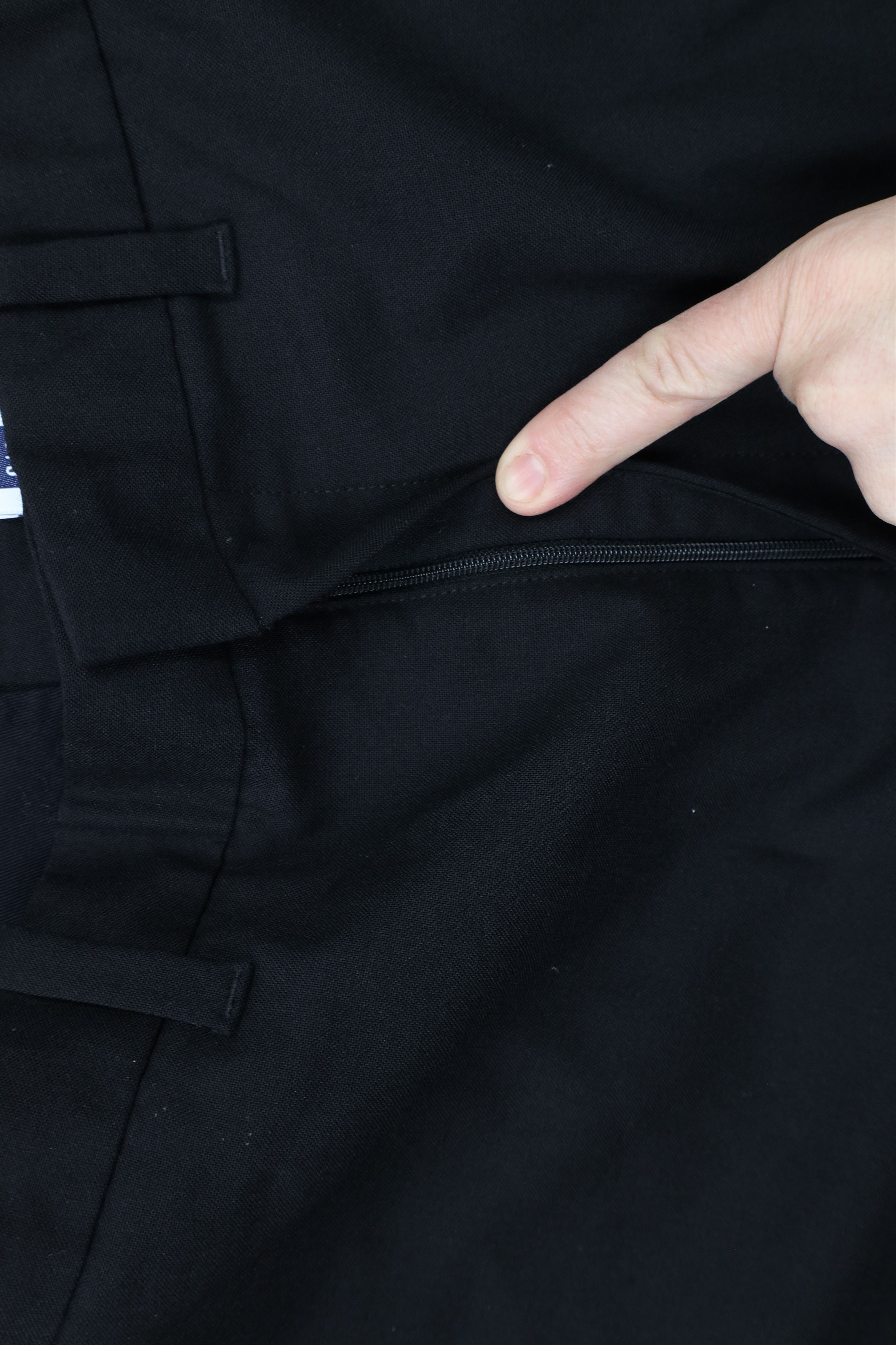 Gap × Vintage Vintage Y2K Gap Wool Stretch Wide Leg Chino Pants Black Size US 36 / EU 52 - 7 Thumbnail