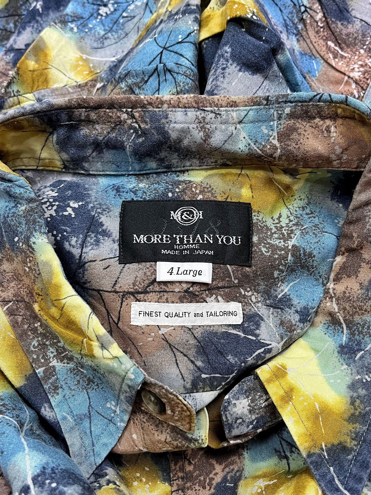 Japanese Brand More Than You Made In Japan Abstract Printed Shirt Size US XXL / EU 58 / 5 - 6 Thumbnail