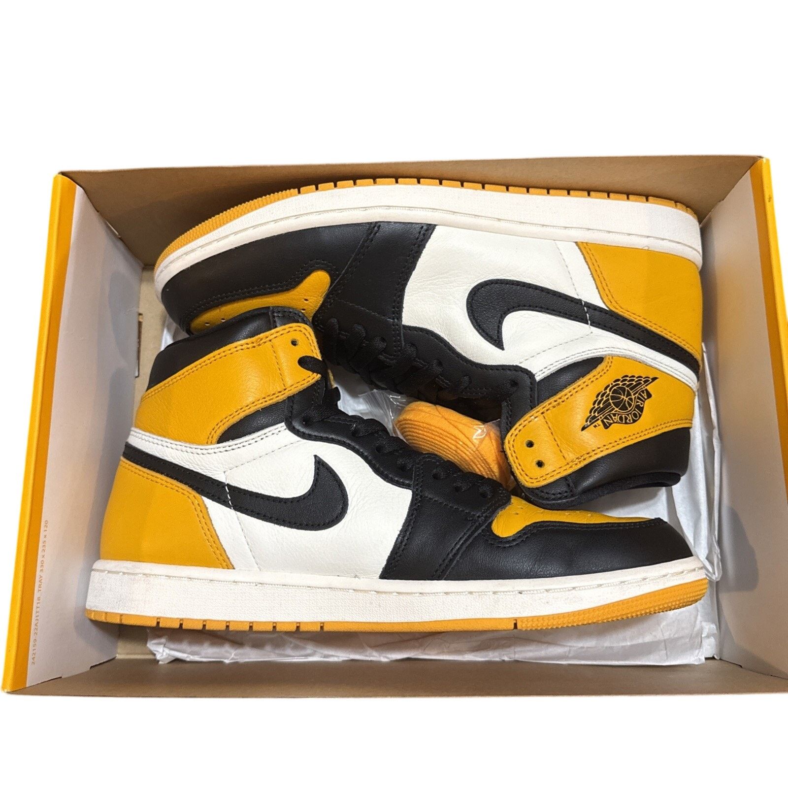 Nike Nike Air Jordan 1 Mid Taxi Black Yellow Men’s Size10.5 Size US 10.5 / EU 43-44 - 6 Thumbnail