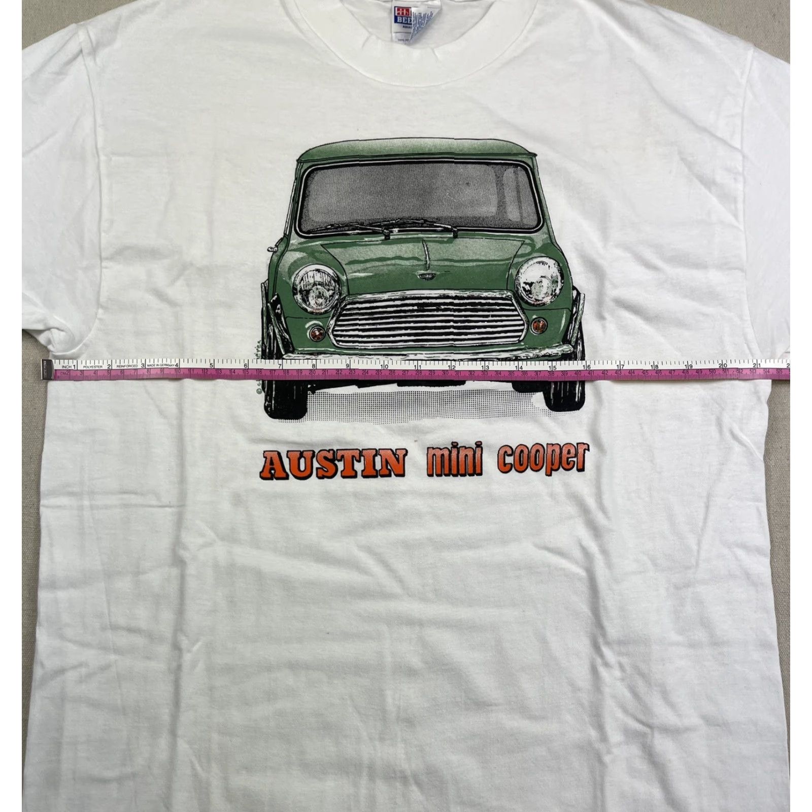 Hanes VINTAGE Hanes 90s Graphic Tee White Classic Mini Cooper Car Men’s Size L Rockabilly USA Size US L / EU 52-54 / 3 - 6 Thumbnail