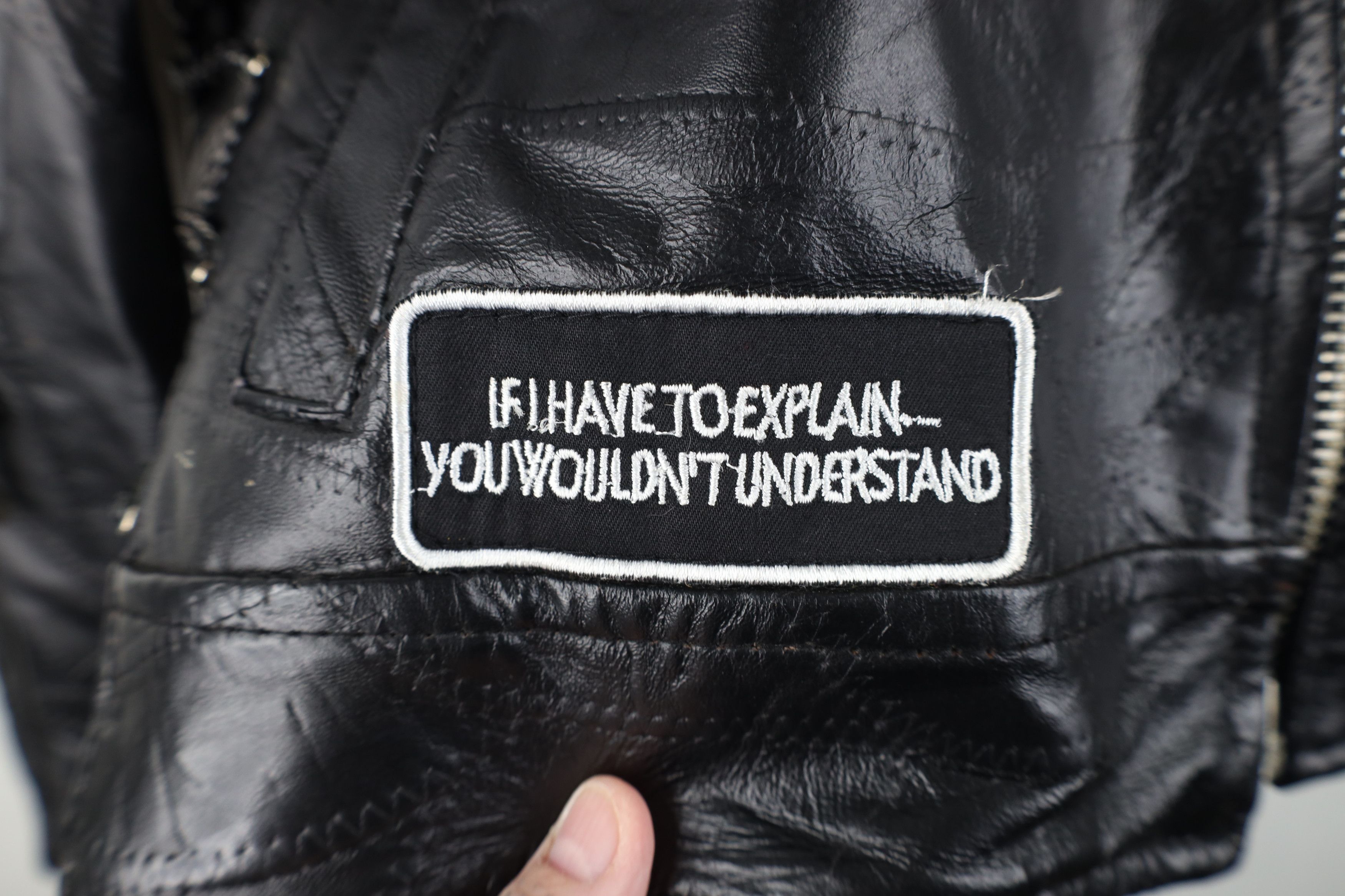 Vintage Vintage 90s Buffalo Leather Motorcycle Cafe Racer Jacket Size US L / EU 52-54 / 3 - 5 Thumbnail