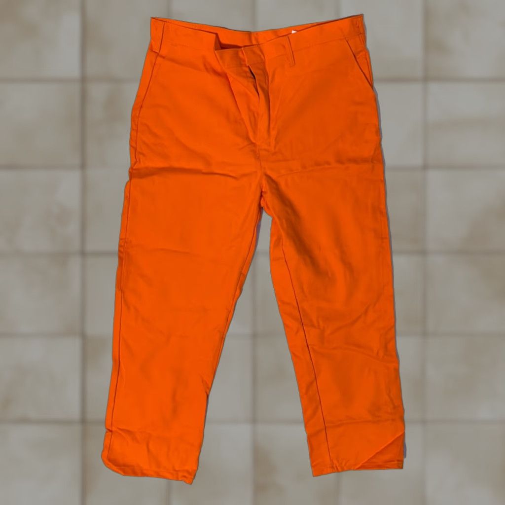 Vintage Steel Grip Westex Indura FR Flame Resistant Orange Welding Work Pants 40x30 Size US 40 / EU 56 - 1 Thumbnail