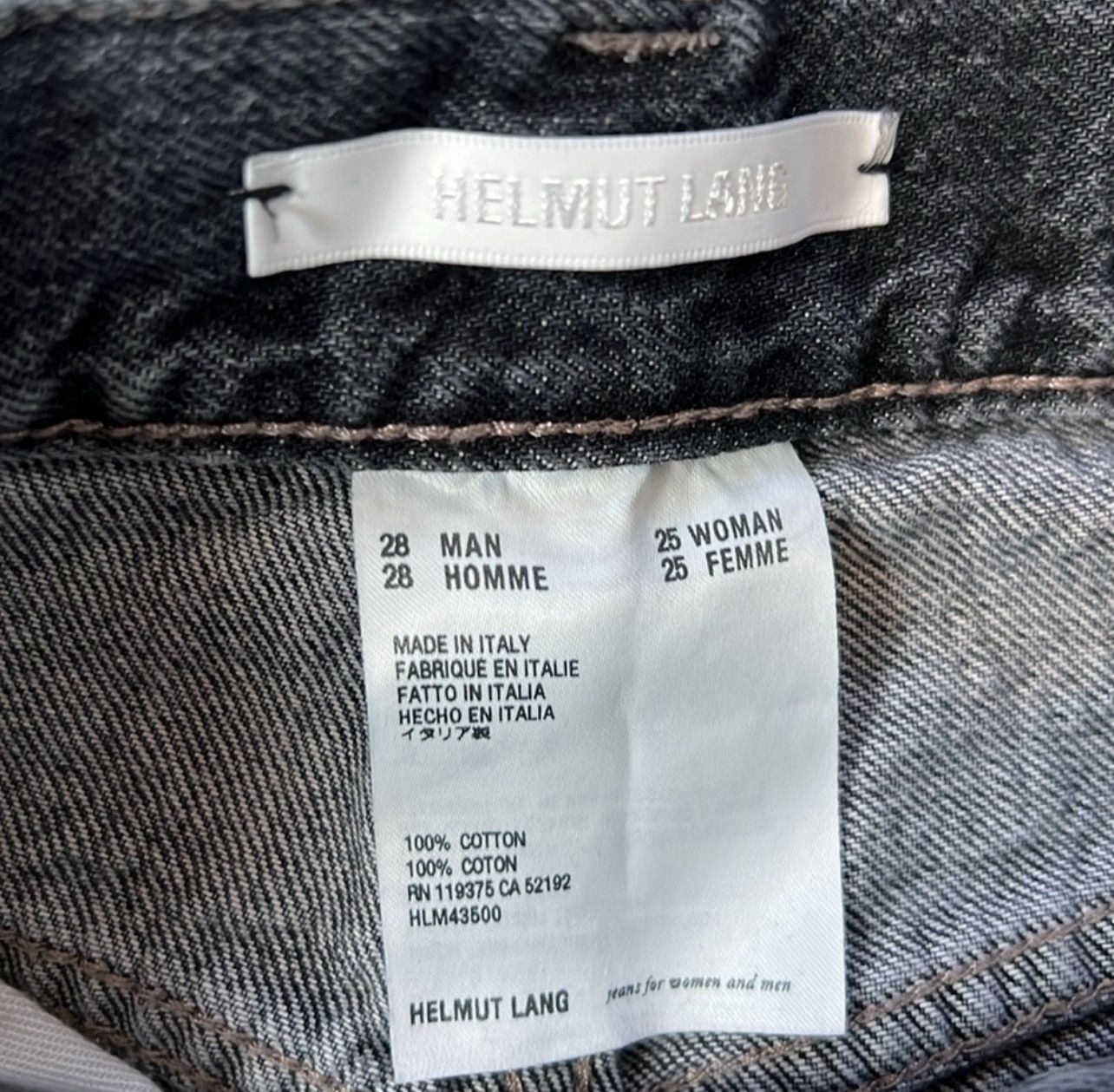 Helmut Lang Helmut Lang Unisex Straight Leg Grey Jeans Size US 28 / EU 44 - 8 Thumbnail