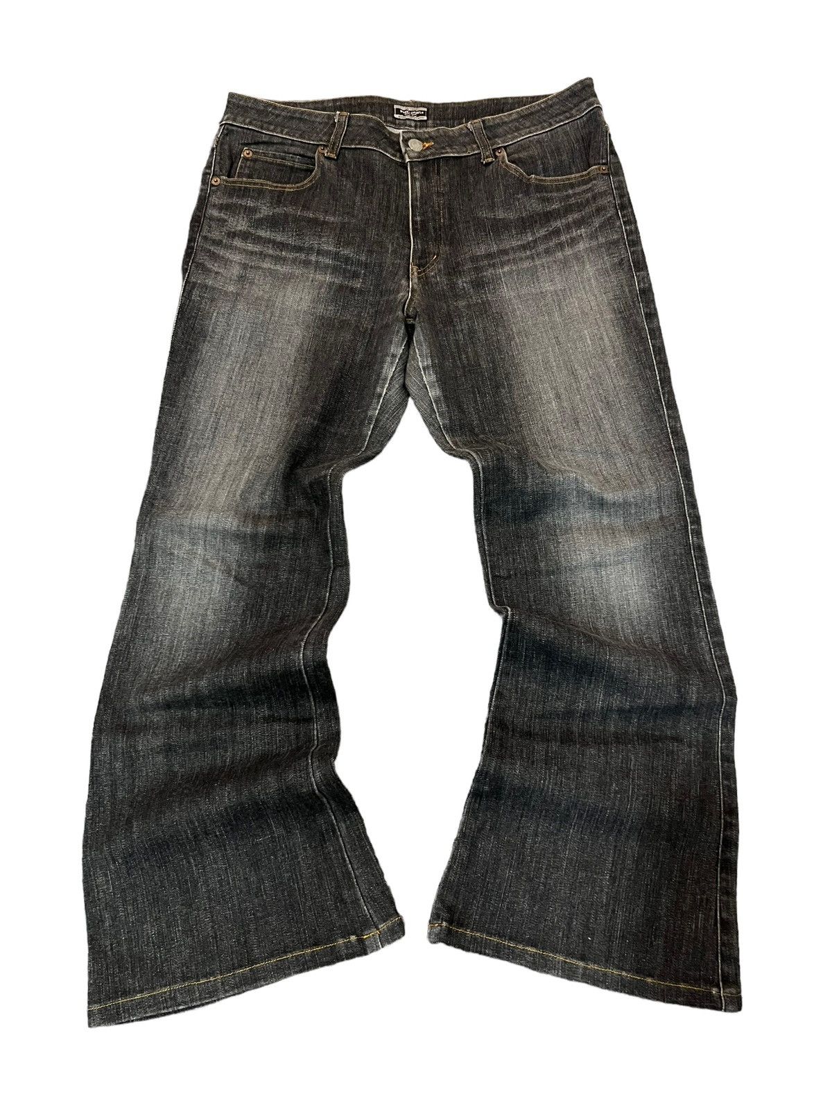 image of Beauty Beast x Le Grande Bleu L G B Black Washed Flared Denim Jeans Akagami If Six Was Nine (Size 3