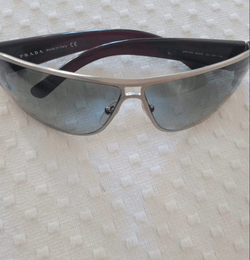 Prada PRADA Sunglasses SPR 70G Wrap Star Rimless Luna Rossa Size ONE SIZE - 4 Thumbnail