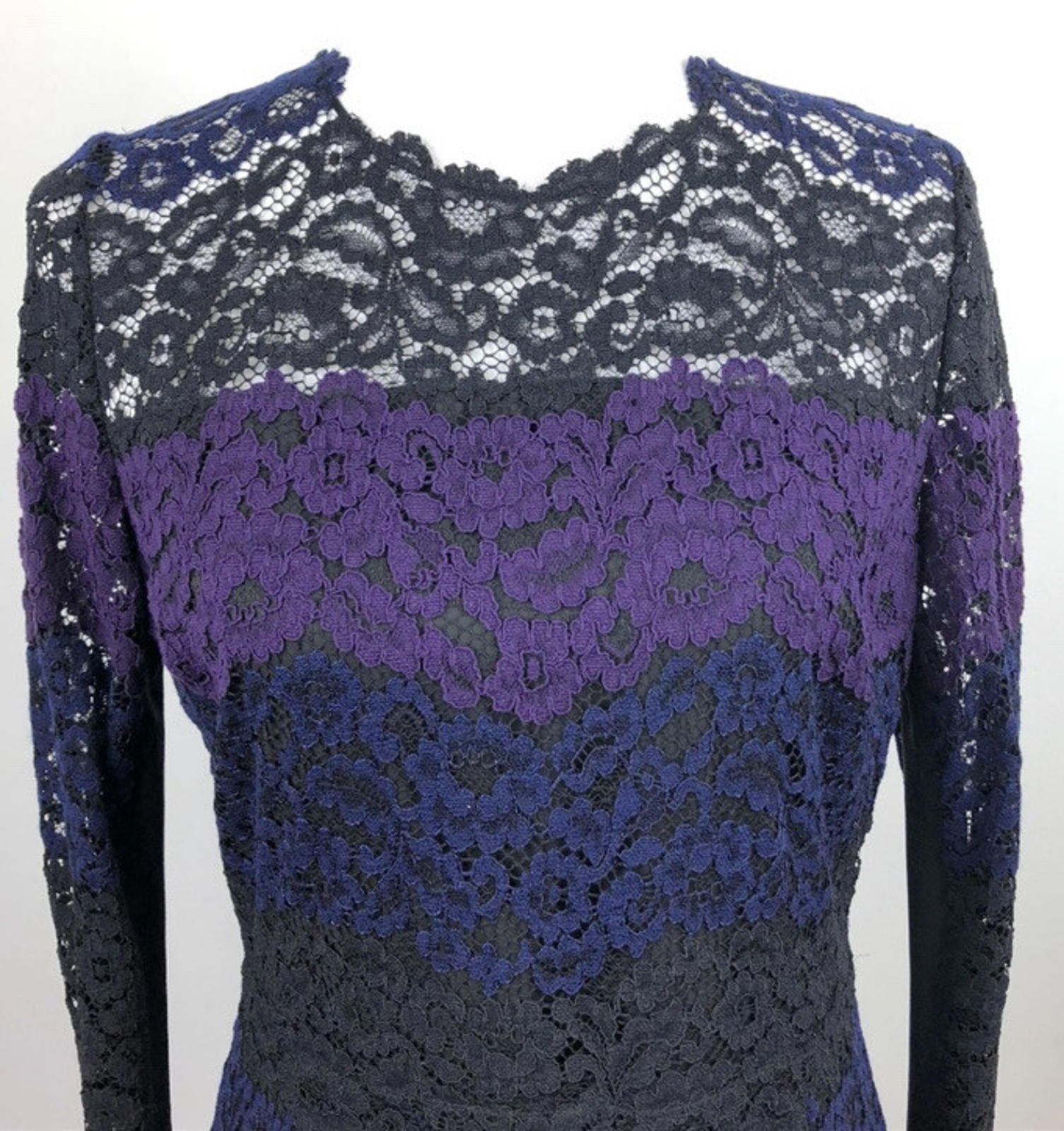 Elie Tahari Elie Tahari Lace Printed Dress Sz 8 $498 Size M / US 6-8 / IT 42-44 - 2 Thumbnail