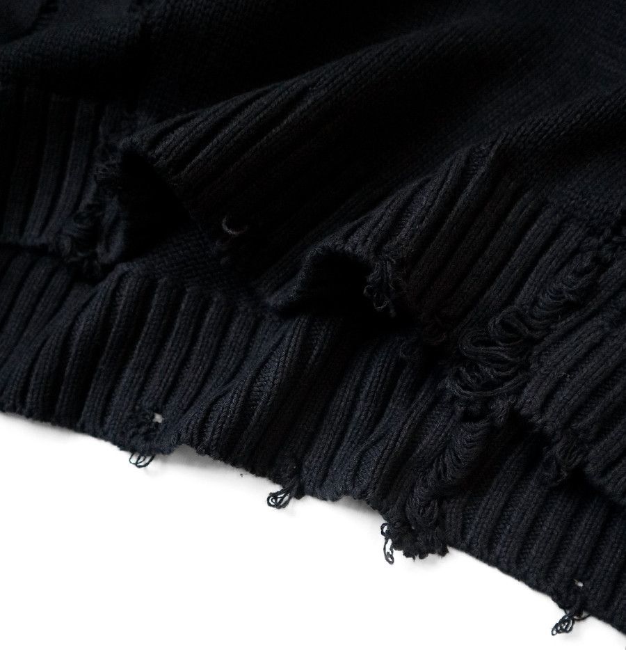 Kapital KAPITAL 5G cotton knit crew sweater anarchy RAINBOWY black Size US L / EU 52-54 / 3 - 8 Thumbnail