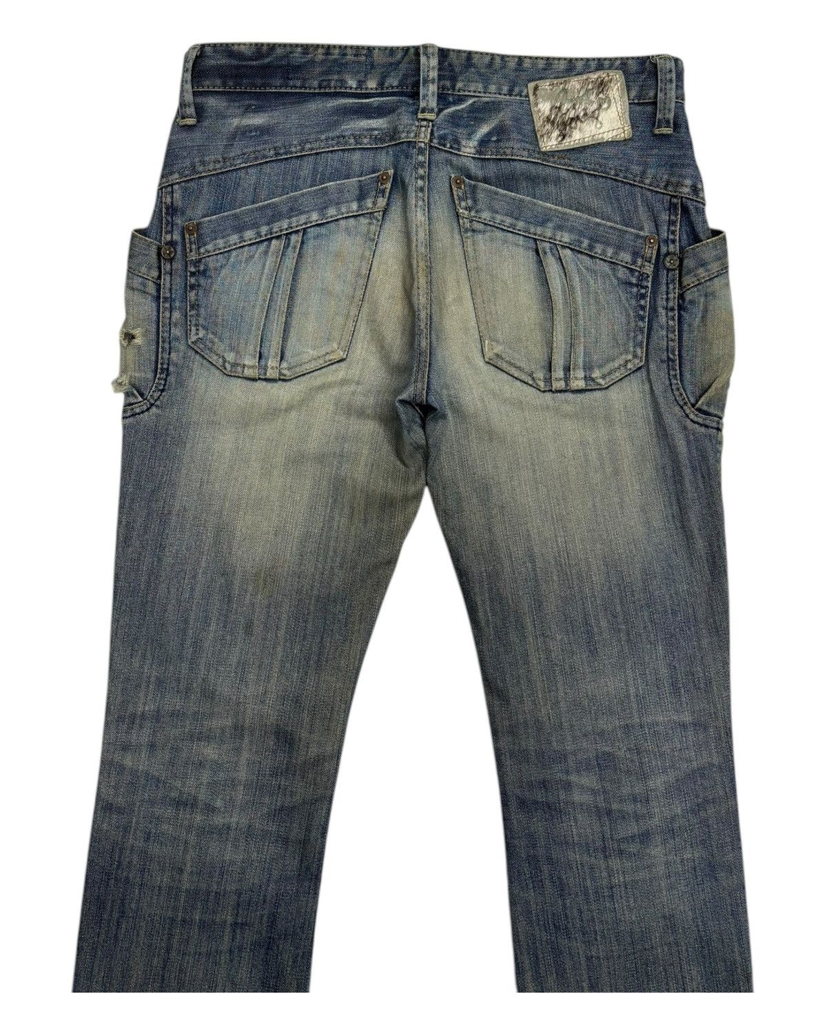 Japanese Brand VINTAGE ANTGAUGE NICE DESIGN POCKET DISTRESSED DENIM JEANS Size US 32 / EU 48 - 4 Thumbnail