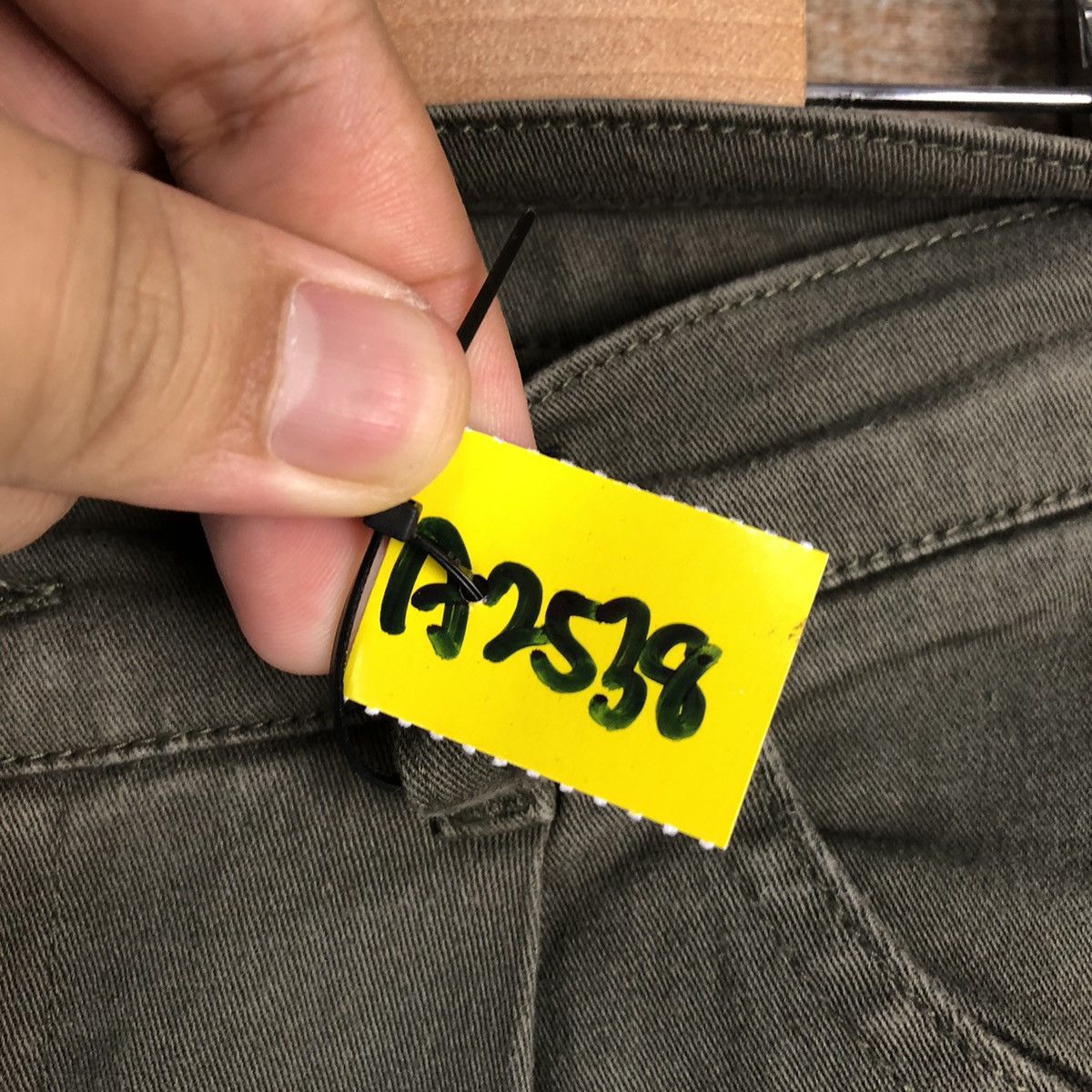 Japanese Brand Denimus Green Cargo Multipocket Pants #A2538 Size US 29 - 14 Thumbnail