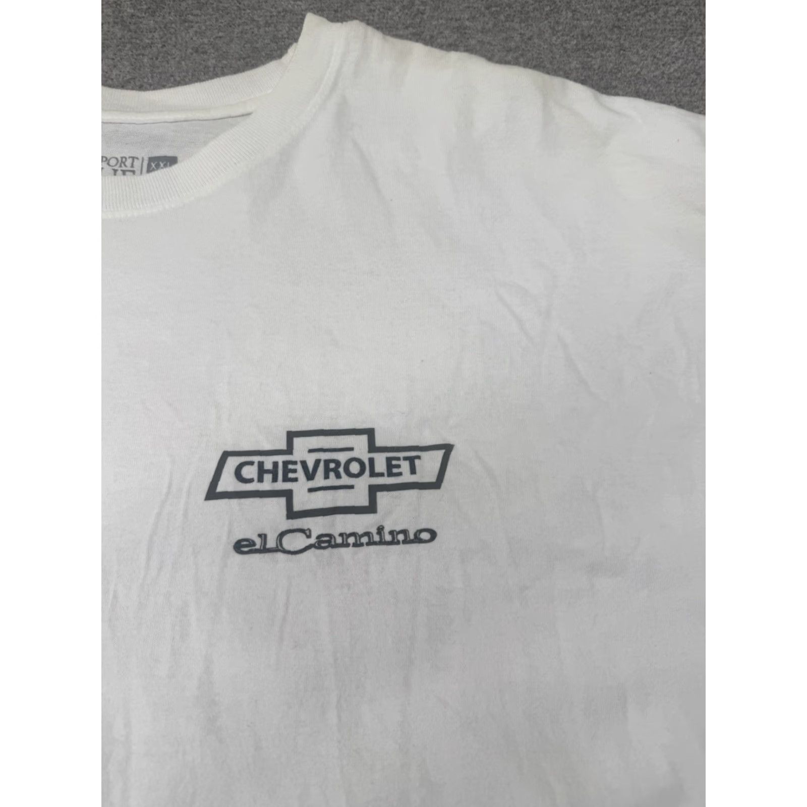 Vintage VINTAGE Chevy 375 Turbo-Jet Shirt Mens 2XL Muscle Car Graphic Tee Short Sleeve White Black 90s Cars Mens Size US XXL / EU 58 / 5 - 4 Thumbnail