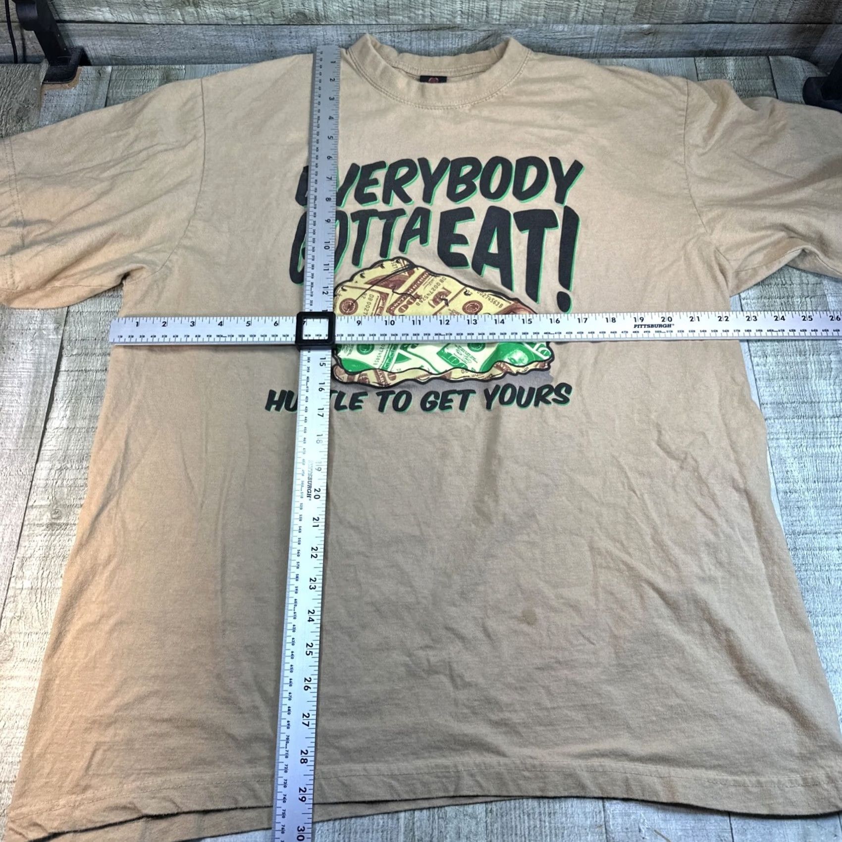 Vintage Iced Out Everybody Gotta Eat T Shirt XXL Men Black Size US XL / EU 56 / 4 - 3 Thumbnail