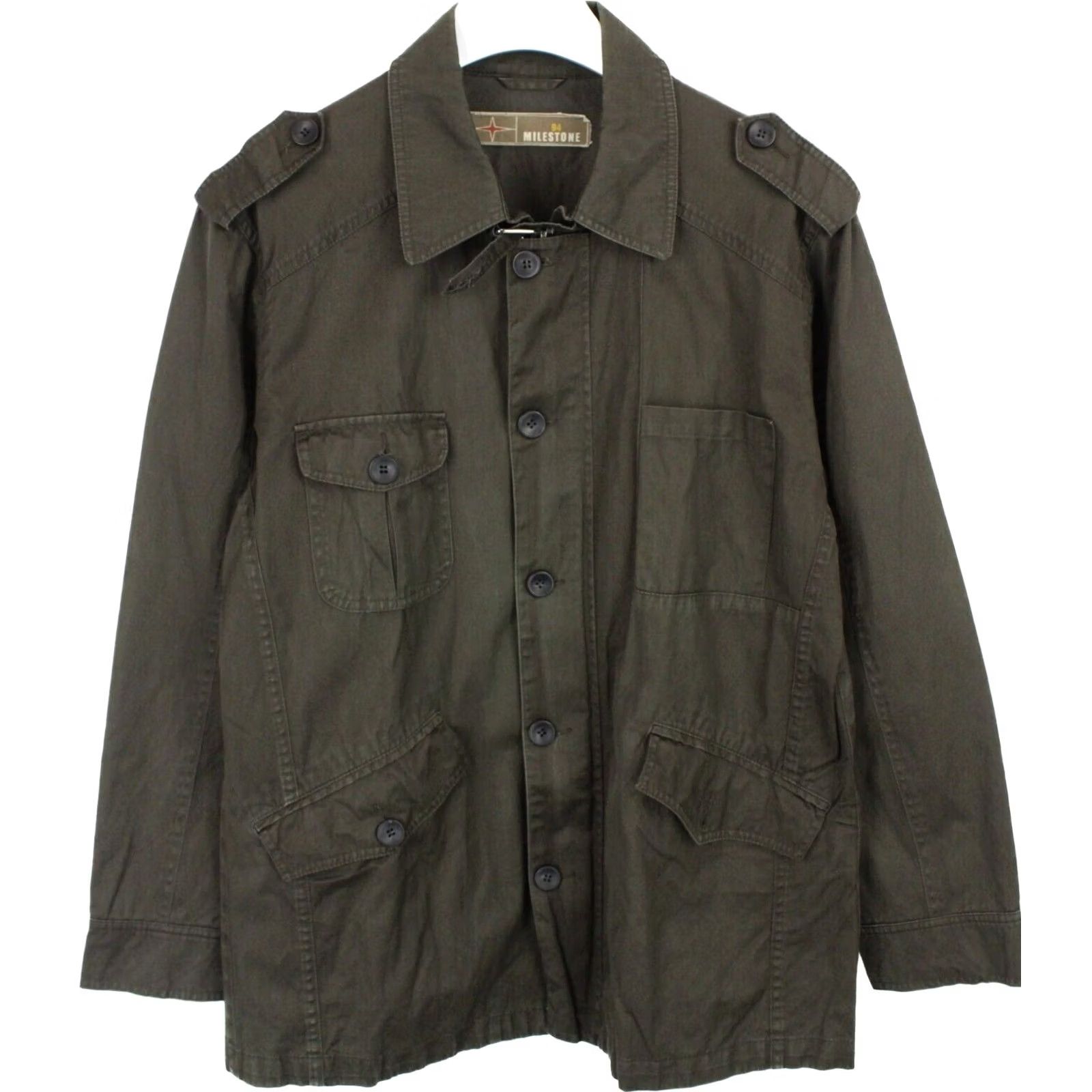 Vintage MILESTONE X-Series Effecto Jacket Men's MEDIUM Khaki Jacket Reg Men Size US M / EU 48-50 / 2 - 2 Thumbnail