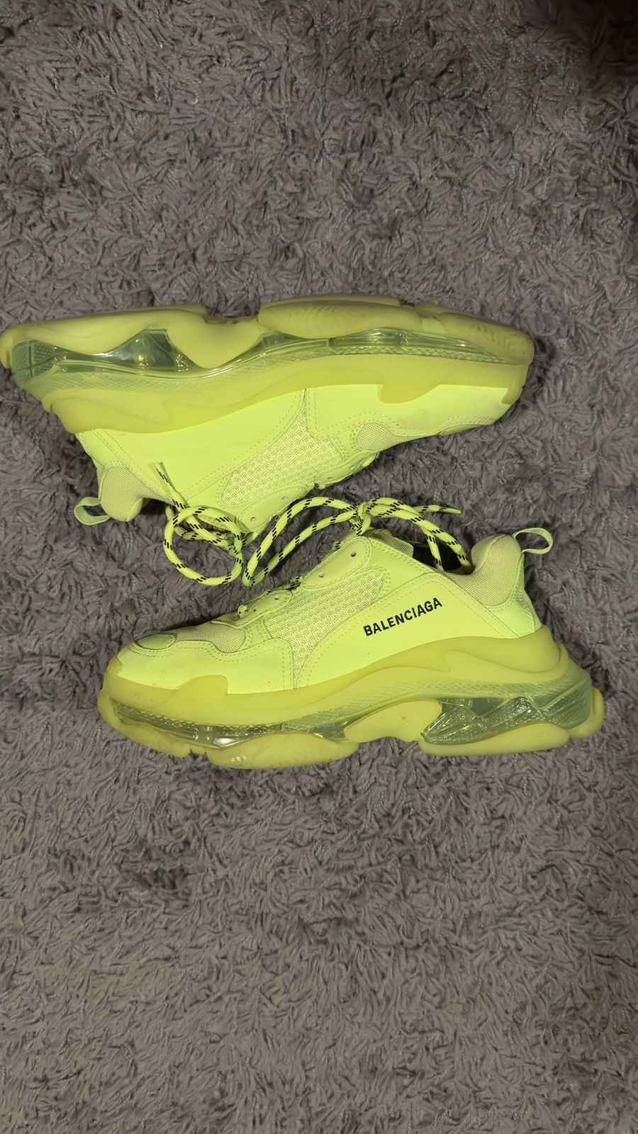 Balenciaga Balenciaga Triple S - Fluo Yellow Size US 9 / EU 42 - 2 Thumbnail
