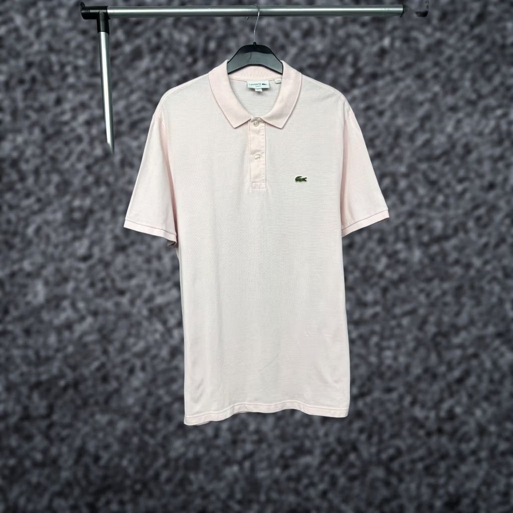 Lacoste Lacoste Polo Shirt Mens 2XL Pink Cotton Logo Short Sleeve Button Collared Vintage: No Size US XXL / EU 58 / 5 - 1 Thumbnail