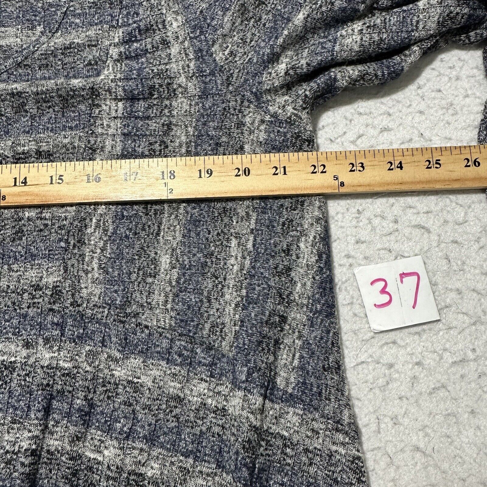 Other Knox Rose XXL Sweater Blue Gray Striped Glitter Sparkle Size XXL / US 16-18 / IT 52-54 - 8 Thumbnail