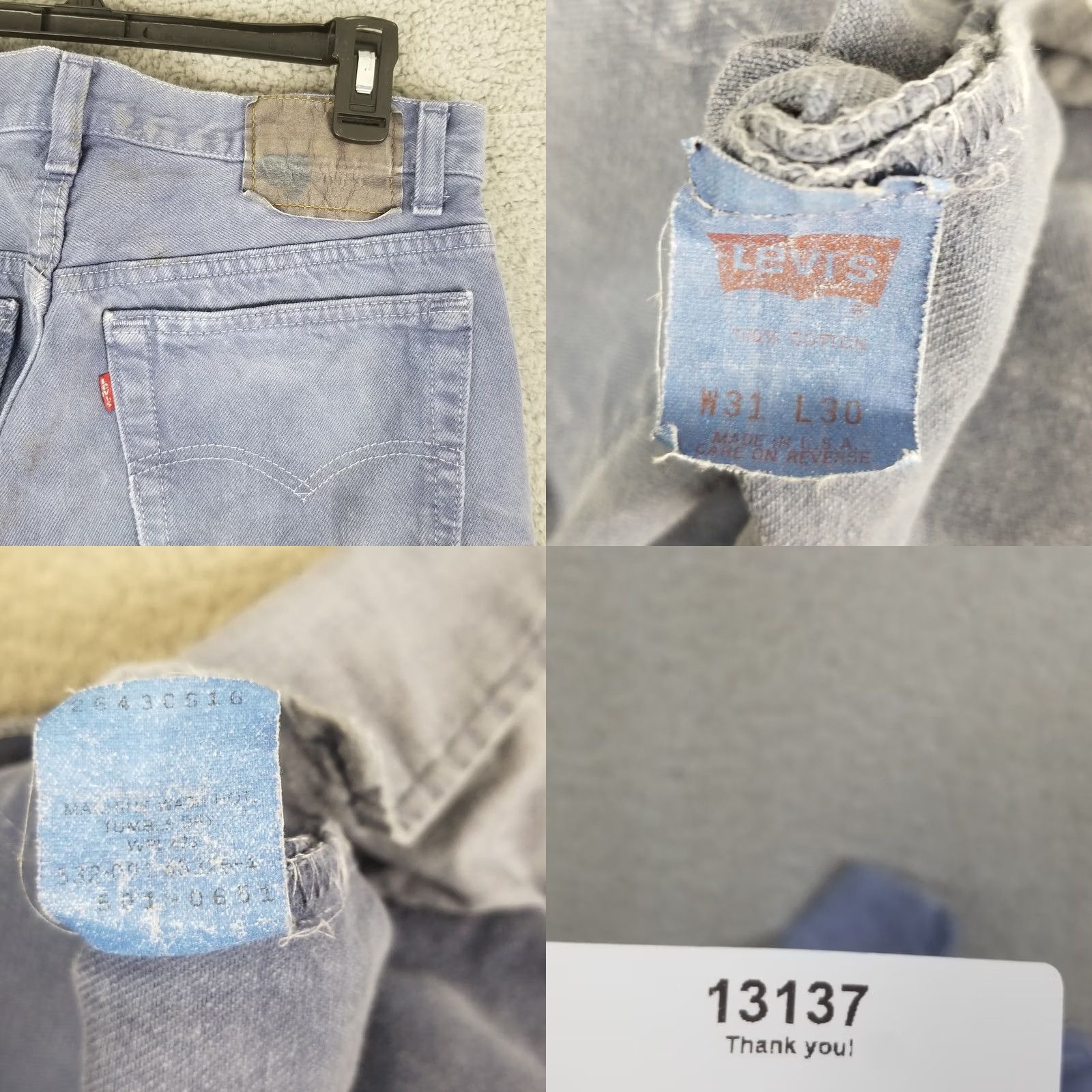 Levi's VINTAGE Levi's 501xx Jeans Shirt? Size US 31 - 8 Thumbnail
