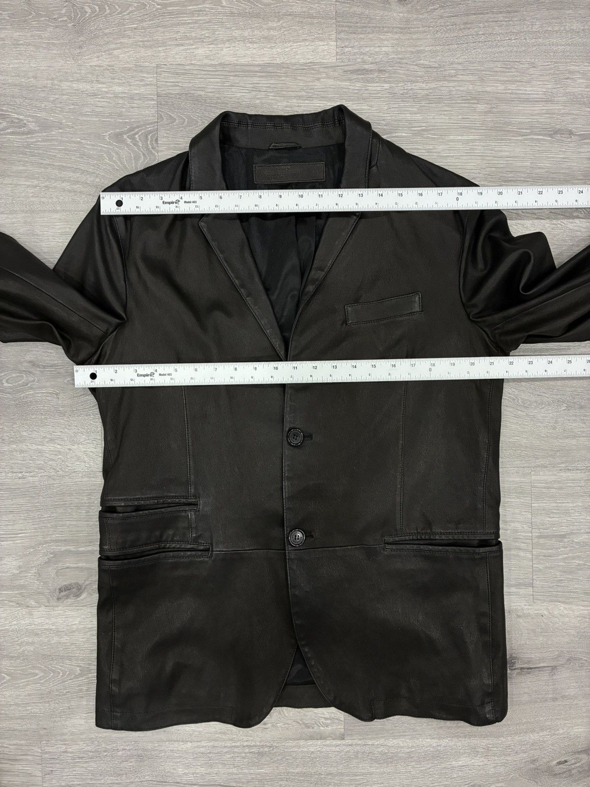Neil Barrett Black Leather Jacket Size XL Size US XL / EU 56 / 4 - 9 Thumbnail