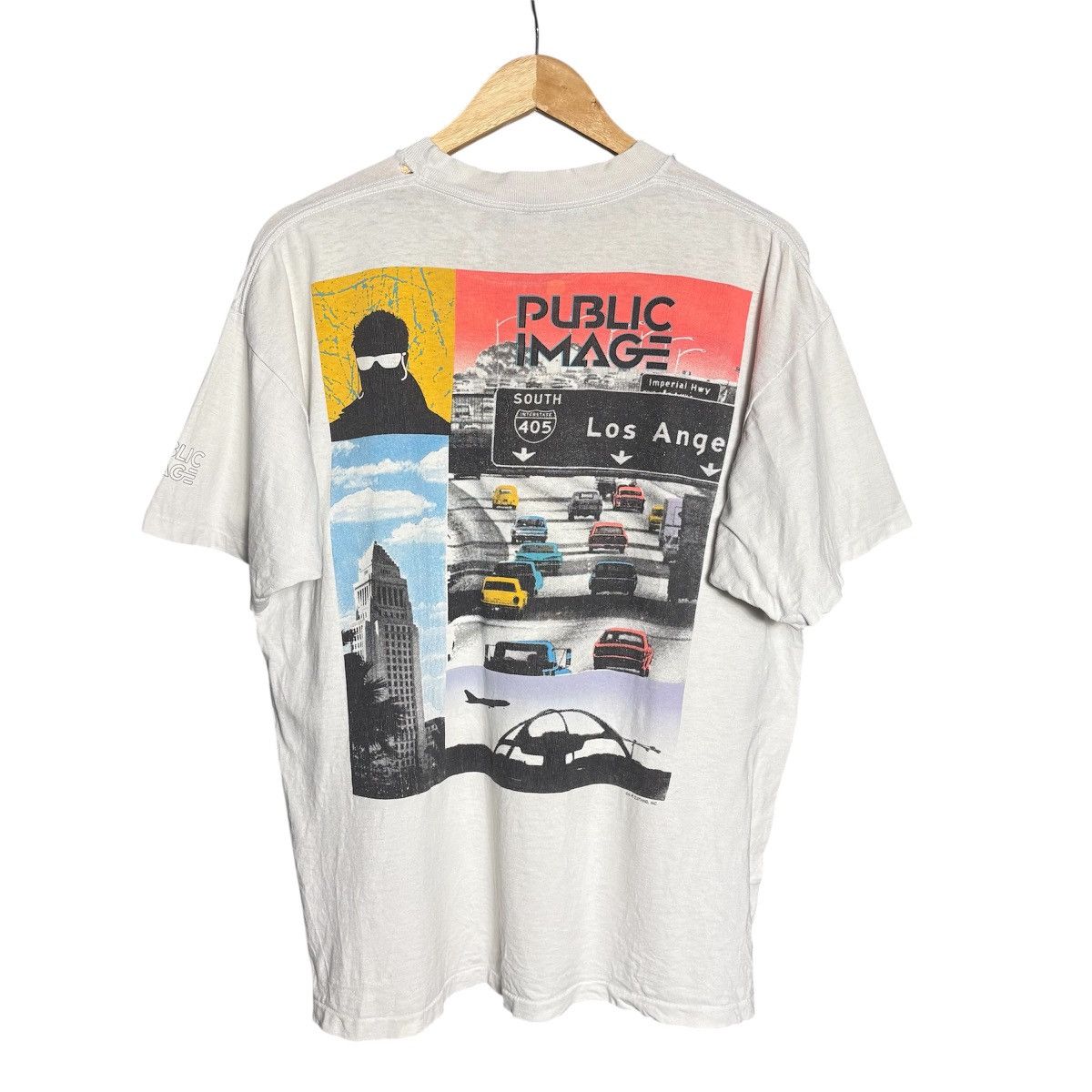 Vintage 90s Public Image Skate Los Angeles City Graphic Tee
