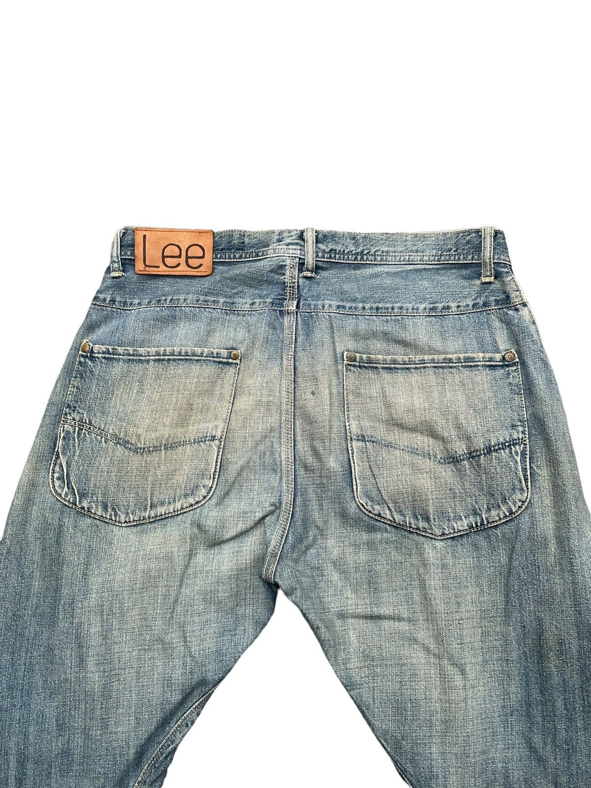 Lee × Vintage Vintage Lee Union Made Faded Distresed Denim Size US 36 / EU 52 - 7 Thumbnail