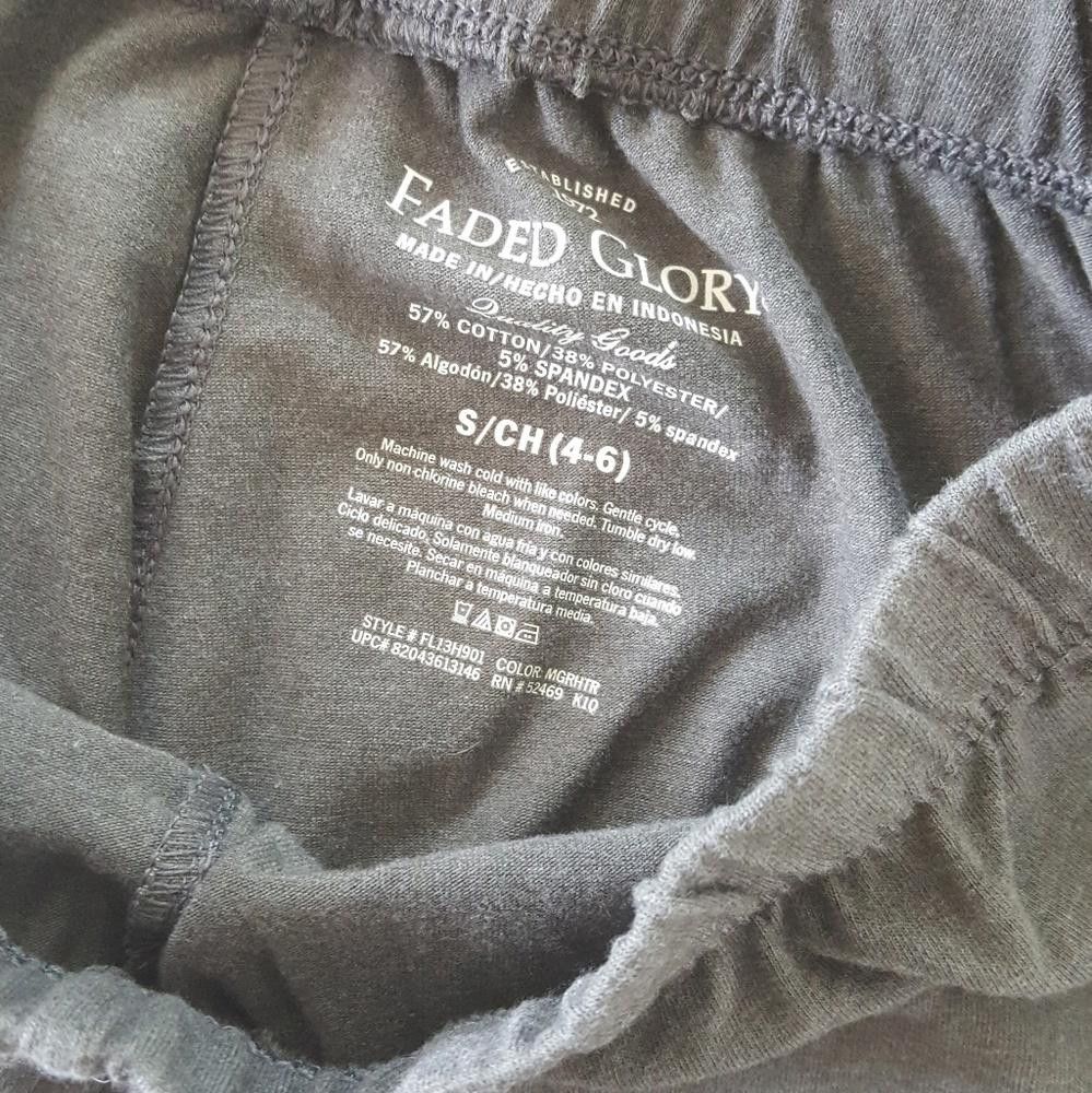 Faded Glory Faded Grey Skin FG Legging Size 28" / US 6 / IT 42 - 3 Thumbnail