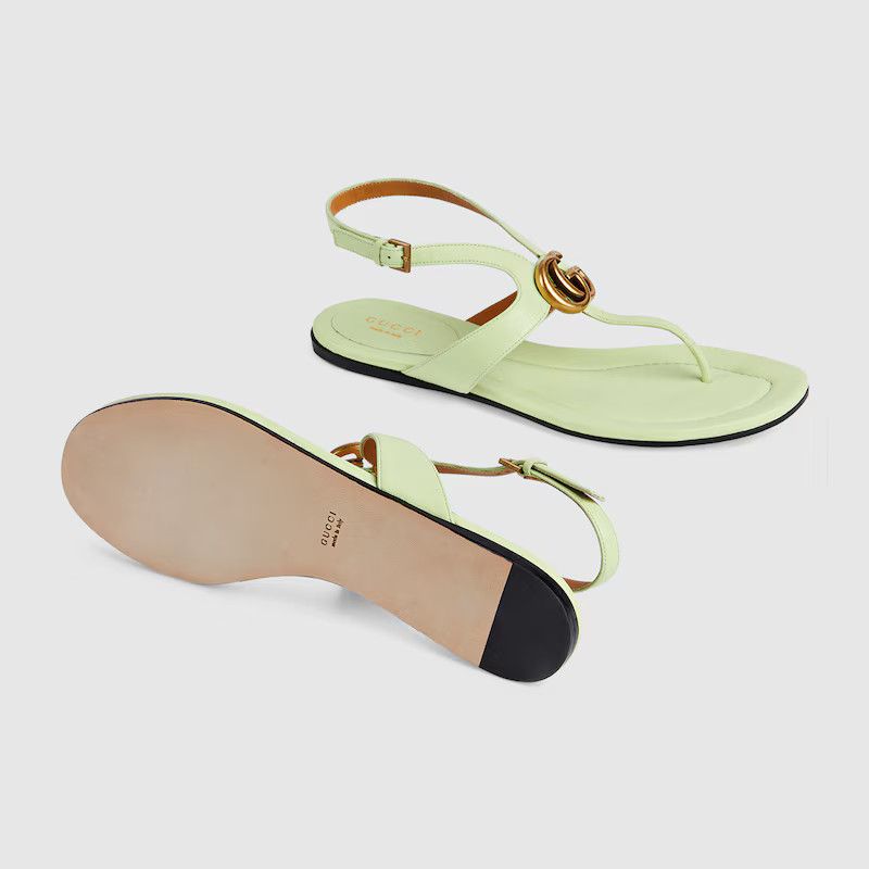 o1s1wg110125 Double G Thong Sandals in Light Green