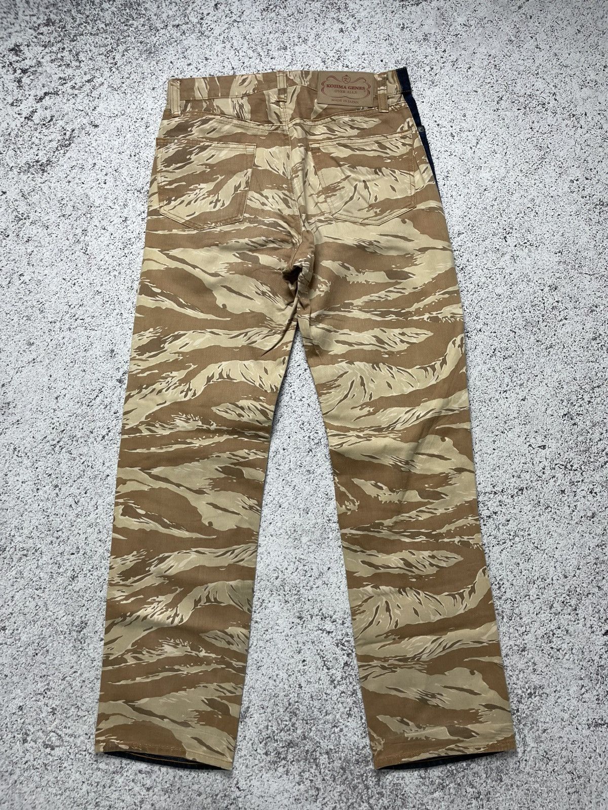 KOJIMA GENES Kojima Genes Hybrid Tiger Camouflage Travis Denim Jeans Size US 31 - 4 Thumbnail